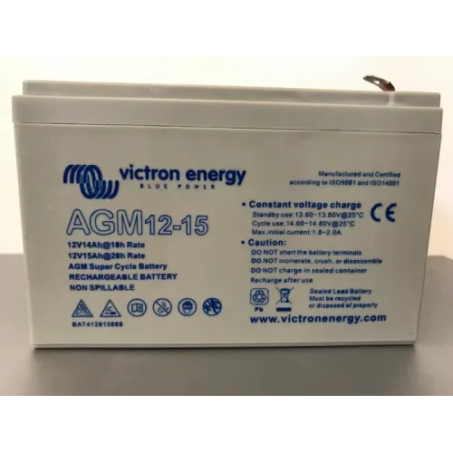 12V/15Ah  AGM Super Cycle Batt. (Faston 6.3x0.8mm) 12V/15Ah  AGM Super Cycle Batt. (Faston 6.3x0.8mm)