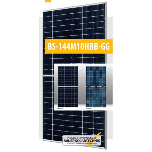 Bauer Solar BS-550-144M10HB-GG 550W Bifacial Glass-Glass Bauer Solar BS-550-144M10HB-GG 550W Bifacial Glass-Glass